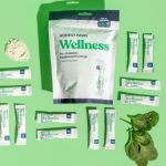 white and green plastic pack
